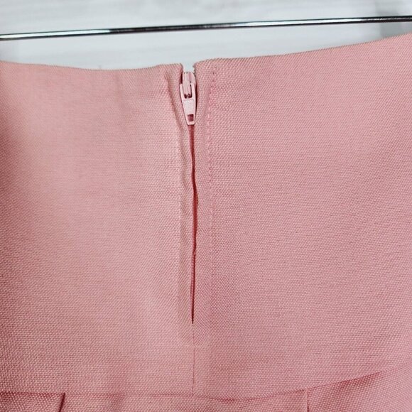 NEW Rampage Heart Moon Star Women's Pink Pleated Micro Mini Skirt Size 8‎ - Picture 8 of 11